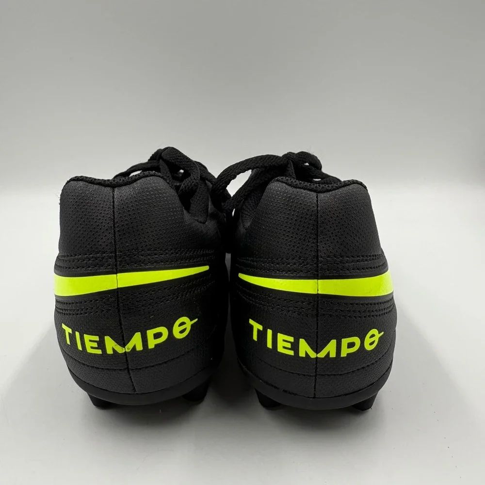 Nike Tiempo Legend 8 Club Soccer Cleats Kids 5Y Black Volt Good Textured MG